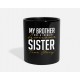 My Brother Sister Black Mugs